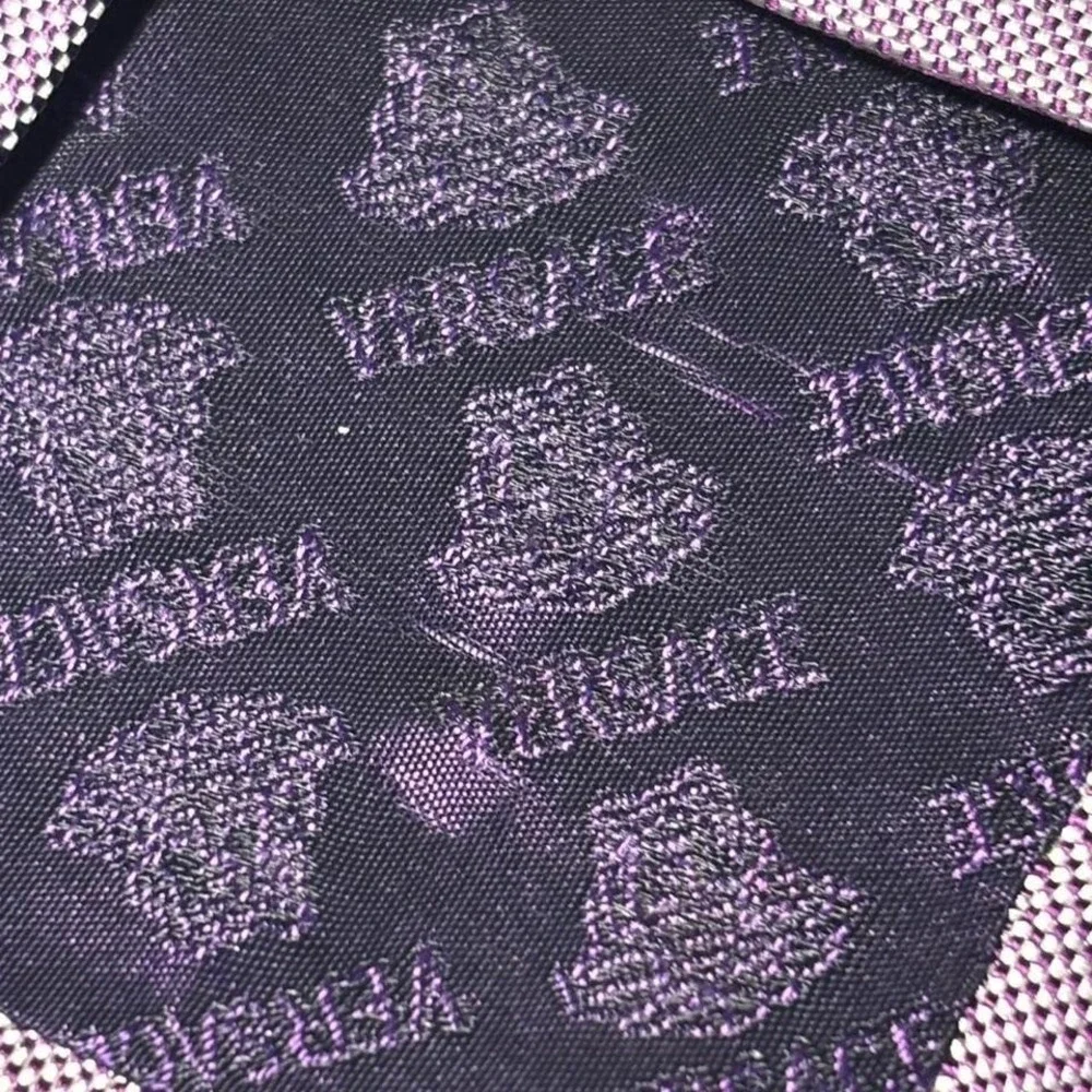 Versace Purple Black Tie Luxury‎ Royalty Professional Loyalty Classic Office